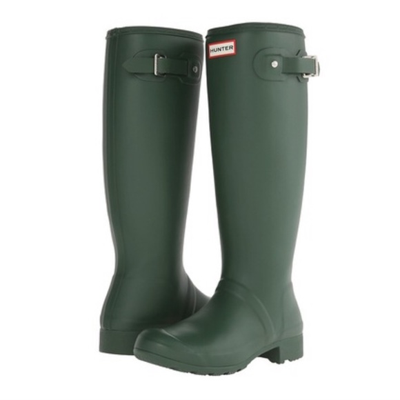 Hunter Shoes - Gently used Tall Green Hunter Boots